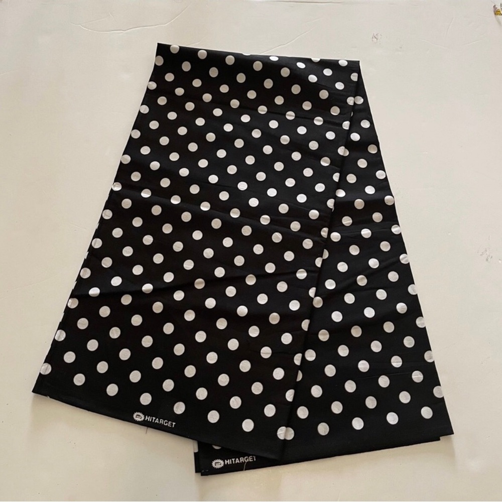 Black and White Polka Dot Cotton Fabric